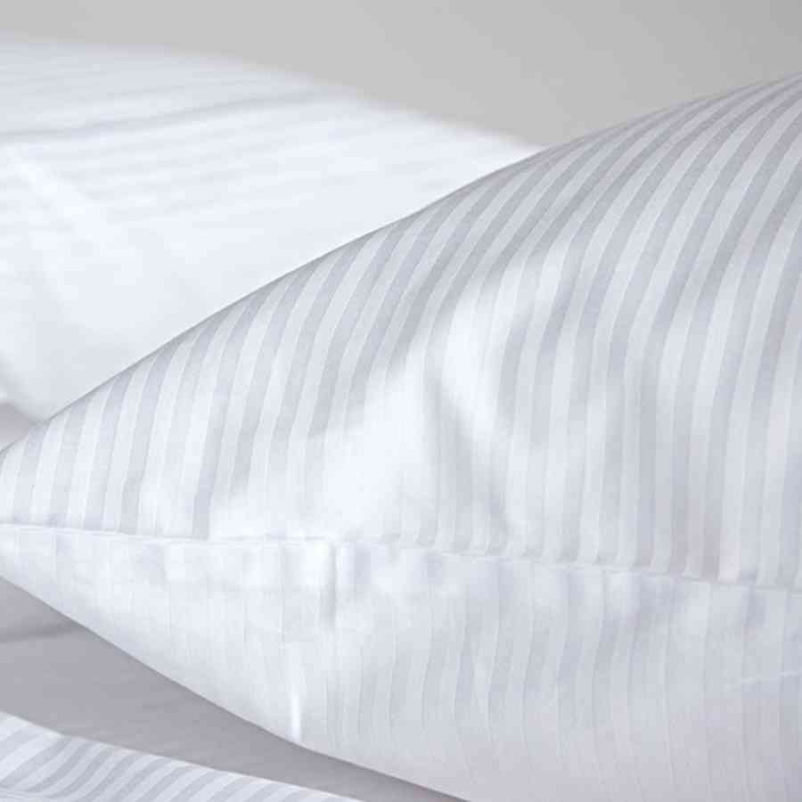 Lenjerie pat cu 2 pilote Twin Satin Policotton, dungi Bari