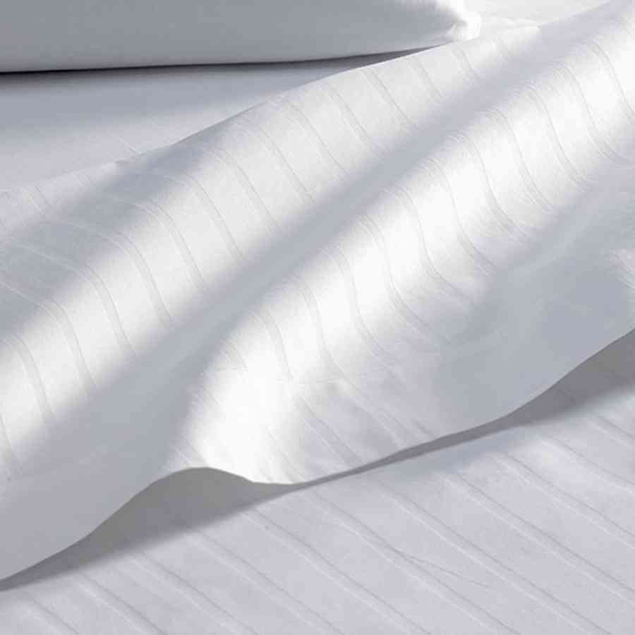 Lenjerie pat Twin (cu 2 pilote) Satin 100% bumbac, dungi Scala