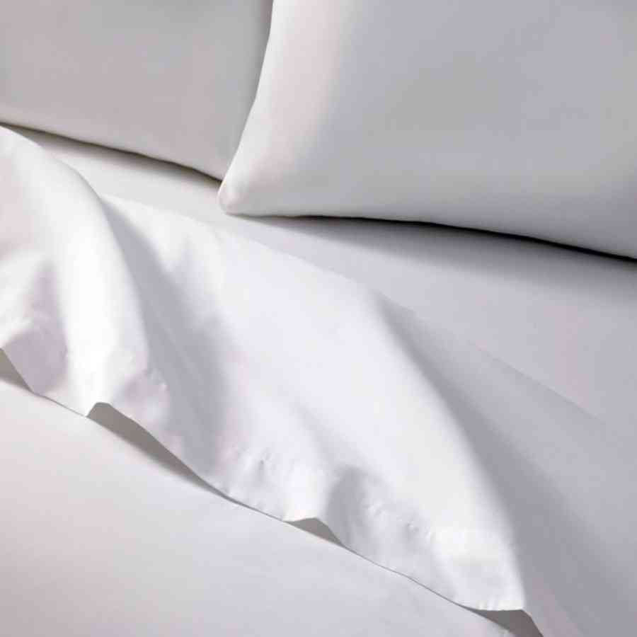 Lenjerie pat TWIN (cu 2 pilote) Satin 100% bumbac, Plain Elina
