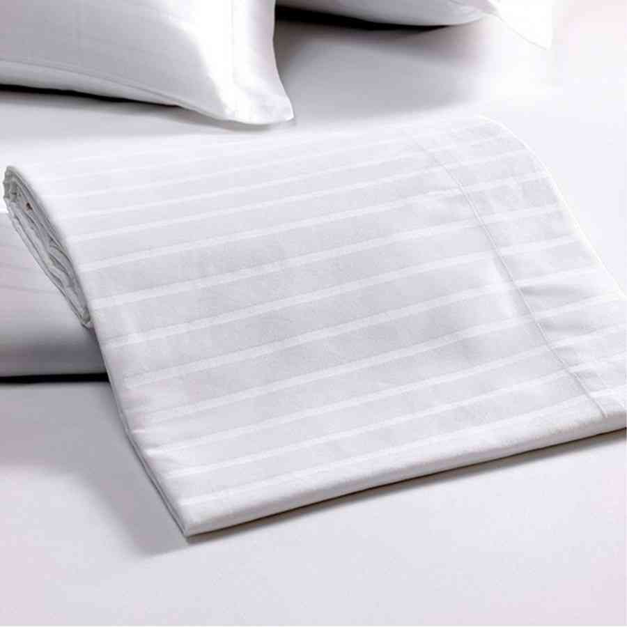 Lenjerie pat Twin (cu 2 pilote) Satin Policotton, dungi Milano