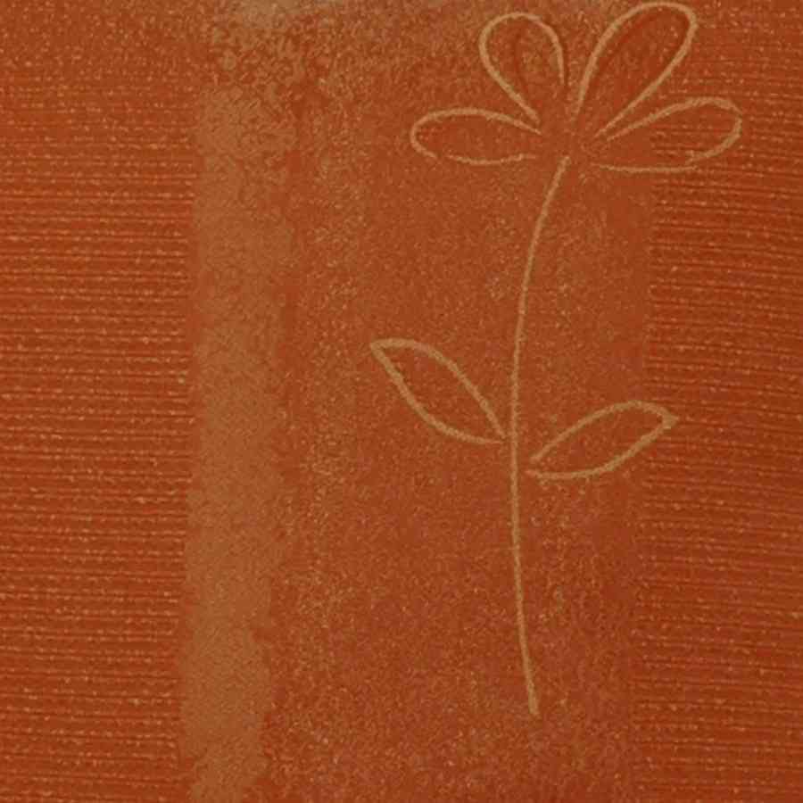 Perna decorativa Jaquard Model Floare caramiziu